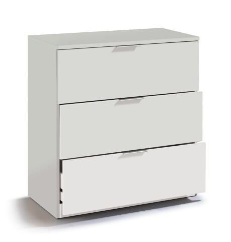 Kommode >Chest of drawers< in Weiß - 77x80x38 (BxHxT)