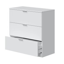 Kommode >Chest of drawers< in Weiß - 77x80x38 (BxHxT)