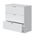 Kommode >Chest of drawers< in Weiß - 77x80x38 (BxHxT)