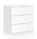 Kommode >Chest of drawers< in Weiß - 77x80x38 (BxHxT)