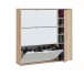 Schuhschrank >Class< in Kanada-Eiche/Weiß - 106x115x22 (BxHxT)