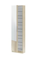 Schuhschrank >Kristal< in Kanada-Eiche - 50x180x22 (BxHxT)
