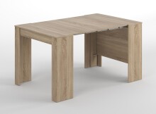 Kulissen-Esstisch >Consola< ausziehbar bis 237cm, in Kanada-Eiche - 51-237x78x90 (BxHxT)