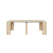Kulissen-Esstisch >Consola< ausziehbar bis 237cm, in Kanada-Eiche - 51-237x78x90 (BxHxT)