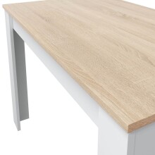Küchentisch >Cloe< in Artik-Weiß/Kanada-Eiche - 109x78x67 (BxHxT)