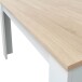 Kulissentisch >Kendra< ausziehbar bis 190cm, Artik-Weiß/Kanada-Eiche - 140(190)x78x90 (BxHxT)