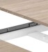 Kulissentisch >Kendra< ausziehbar bis 190cm, Artik-Weiß/Kanada-Eiche - 140(190)x78x90 (BxHxT)