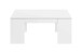 Couchtisch >Kendra< höhenverstellbar in weiß glänzend - 100x43x50 (BxHxT)