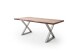 Baumkantentisch >Calabria< in Akazie natur lackiert - 240x79,5x100 (BxHxT)