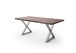 Baumkantentisch >Calabria< in Akazie walnussfarbig - 220x79,5x100 (BxHxT)