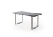 Baumkantentisch >Calabria< in Akazie grau lackiert - 240x79,5x100 (BxHxT)