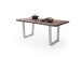 Baumkantentisch >Calabria< in Akazie walnussfarbig - 220x79,5x100 (BxHxT)