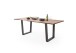 Baumkantentisch >Calabria< in Akazie natur / anthrazit - 160x76,5x90 (BxHxT)