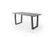 Baumkantentisch >Calabria< in Akazie grau  / anthrazit - 180x76,5x90 (BxHxT)