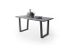 Baumkantentisch >Calabria< in Akazie grau  / anthrazit - 180x77,5x100 (BxHxT)