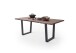 Baumkantentisch >Calabria< in Akazie walnuss/anthrazit - 200x79,5x100 (BxHxT)