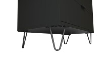 Schubkastenkommode >Bonnie< in anthrazit matt lack - 119x80x45cm (BxHxT)