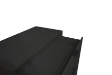 Schubkastenkommode >Bonnie< in anthrazit matt lack - 119x80x45cm (BxHxT)