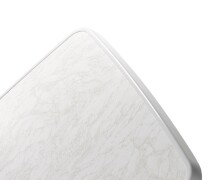 Klapptisch >Boulevard< in Mamor weiß, mecalit®-PRO - 115x72x69cm (BxHxT)