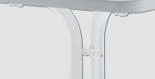 Klapptisch >Boulevard< in Mamor weiß, mecalit®-PRO - 115x72x69cm (BxHxT)