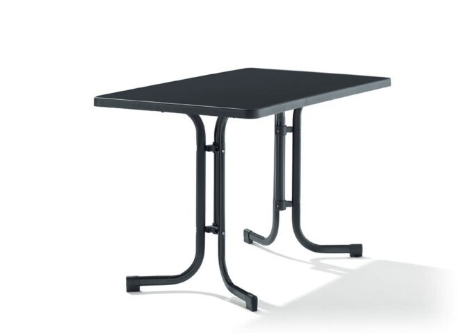 Klapptisch >Boulevard< in Schiefer anthrazit, mecalit®-PRO - 115x72x69cm (BxHxT)