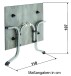 Klapptisch >Boulevard< in Schiefer anthrazit, Polytec® - 120x73x80cm (BxHxT)