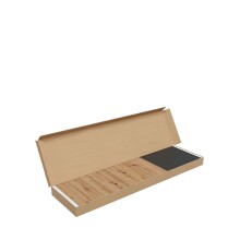 Wohnzimmer-Set >Brooklyn< in Nodi-Eiche/Anthrazit-Grau - 130x47x41 (BxHxT)