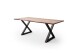 Baumkantentisch >Calabria< in Akazie natur / anthrazit - 180x77,5x100 (BxHxT)