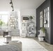 Regal >Sticks< in pine green matt lack - 33x126x33cm (BxHxT)