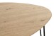 Beistelltisch >24468< in schwarz-eiche, MDF, Metall - 48x48x48cm (BxHxT)
