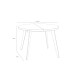 Esstisch >TABLES< ausziehbar bis 150cm, Artisan Eiche Dekor - 110/150x74,5x110cm (BxHxT)