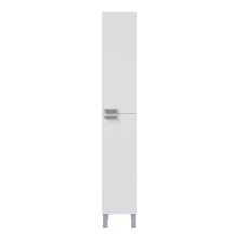 Hochschrank >KONCEPT< in weiß glänzend - 30x182x25 (BxHxT)