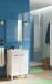 Waschbeckenunterschrank >KONCEPT 50< in weiß glänzend - 50x80x40 (BxHxT)