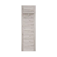 Garderobenpaneel >PORTLAND< in Sandeiche - 61,6x198,3x34,1cm (BxHxT)