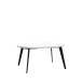 Esstisch >TABLES< in Weiss  - 110x74,5x110cm (BxHxT)