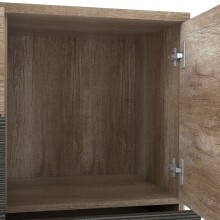 Kombikommode >SKIVE< in Eiche Antik / Touchwood  - 124,9x95,9x41,3cm (BxHxT)