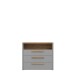 Schubkastenkommode >SURFINIO< in Grau / Catania Eiche  - 98,9x85,9x41,3 (BxHxT)