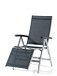 Gartenstuhl >Bodega< in Grau , Kunstfasergewebe - 95x109x62cm (BxHxT)