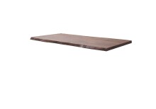 Baumkantentisch >Calabria< in Akazie walnuss/anthrazit - 240x79,5x100 (BxHxT)