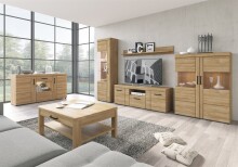Couchtisch >CORTINA< in Grandson Eiche Dekor - 100x45,6x75 (BxHxT)