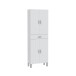 Hochschrank >ARUBA< in weiß glänzend - 60x182x29 (BxHxT)