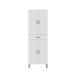 Hochschrank >ARUBA< in weiß glänzend - 60x182x29 (BxHxT)