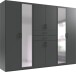 Drehtürenschrank >Dillingen< in GRAPHIT - 270x208x58cm (BxHxT)
