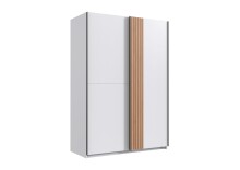 Schwebetürenschrank >Rügen< in WEISS +...