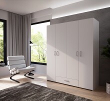 Drehtürenschrank >ECONOBOX< in Weiss  -...