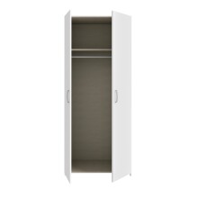 Drehtürenschrank >ECONOBOX< in Weiss - 79,7x190,5x54,4cm (BxHxT)
