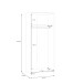 Drehtürenschrank >ECONOBOX< in Weiss - 79,7x190,5x54,4cm (BxHxT)