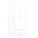 Drehtürenschrank >ECONOBOX 2< in Weiss - 88,9x210,5x54,2cm (BxHxT)