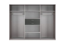 Kleiderschrank-Set >Dillingen< in Weiß - 273x213x58cm (BxHxT)