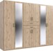 Kleiderschrank-Set >Dillingen< in Viking-oak-Nachbildung - 273x213x58cm (BxHxT)
